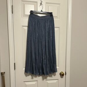 SHEIN Charcoal Pleated Maxi Skirt